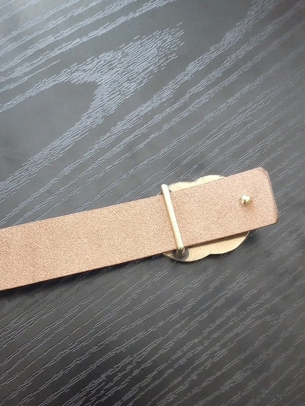 GG Brown Belt Golden Buckle